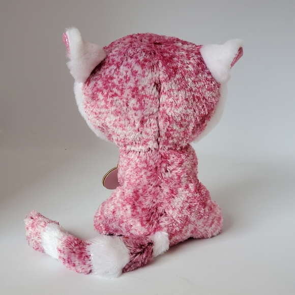 Ty Beanie Boos - LeeAnn The Pink Lemur 6" Collectible Plush Toy - Picture 3 of 9